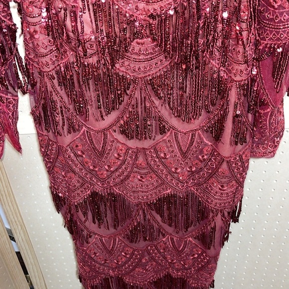 MNM COUTURE
NF BY NOUR N0293 DRESS burgundy - Picture 6 of 17